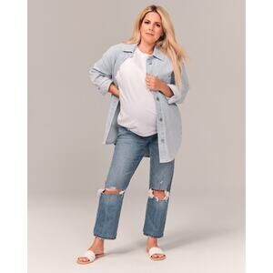 Abercrombie & Fitch Light Blue Straight Leg Jeans